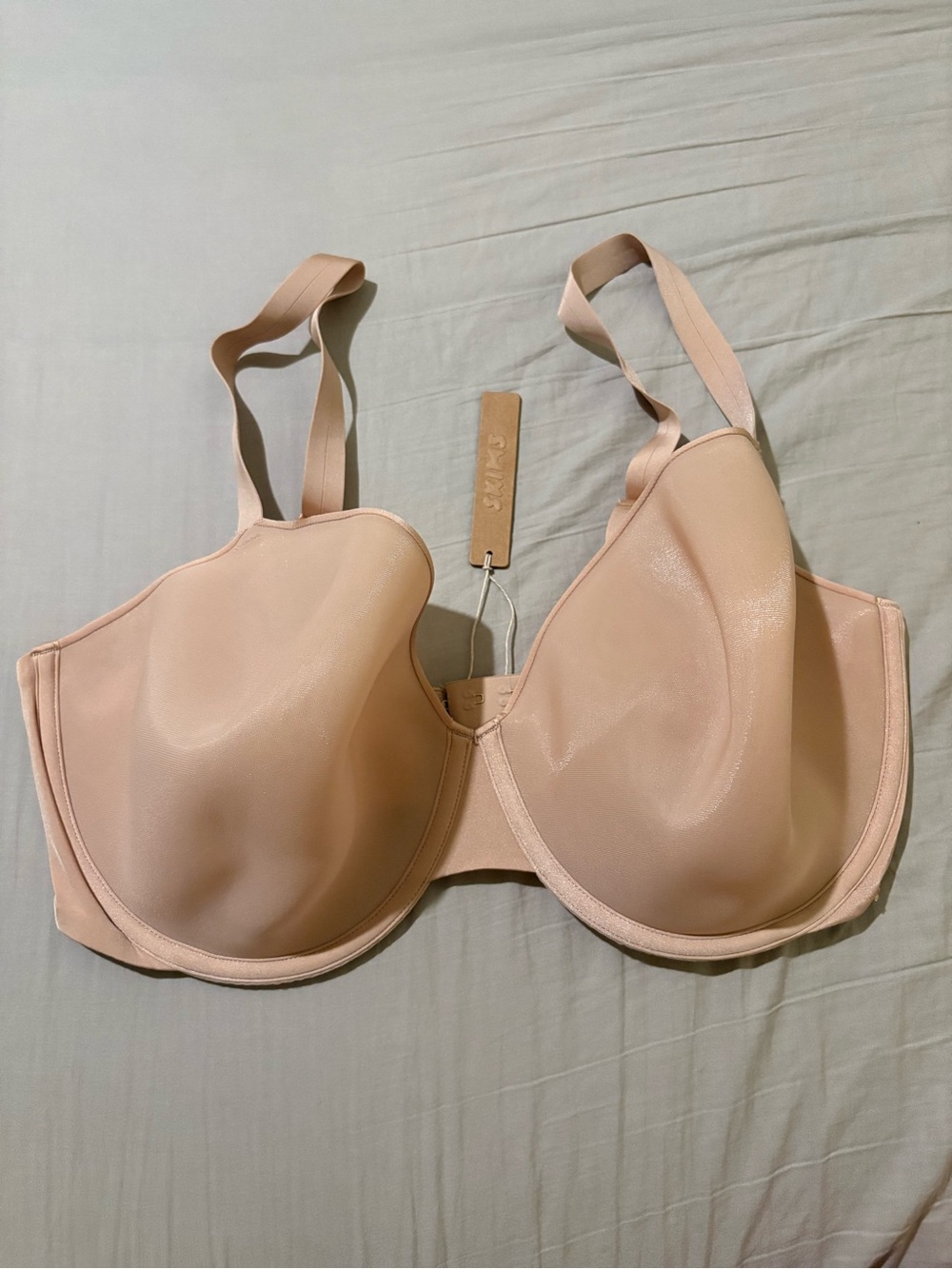 NWT SKIMS Weightless Demi Bra Mica 42DDDD Nude Underwire